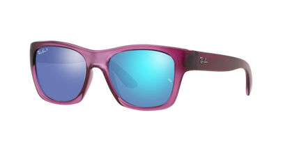 Pink, Mirrored Blue-Polarized, Rayban