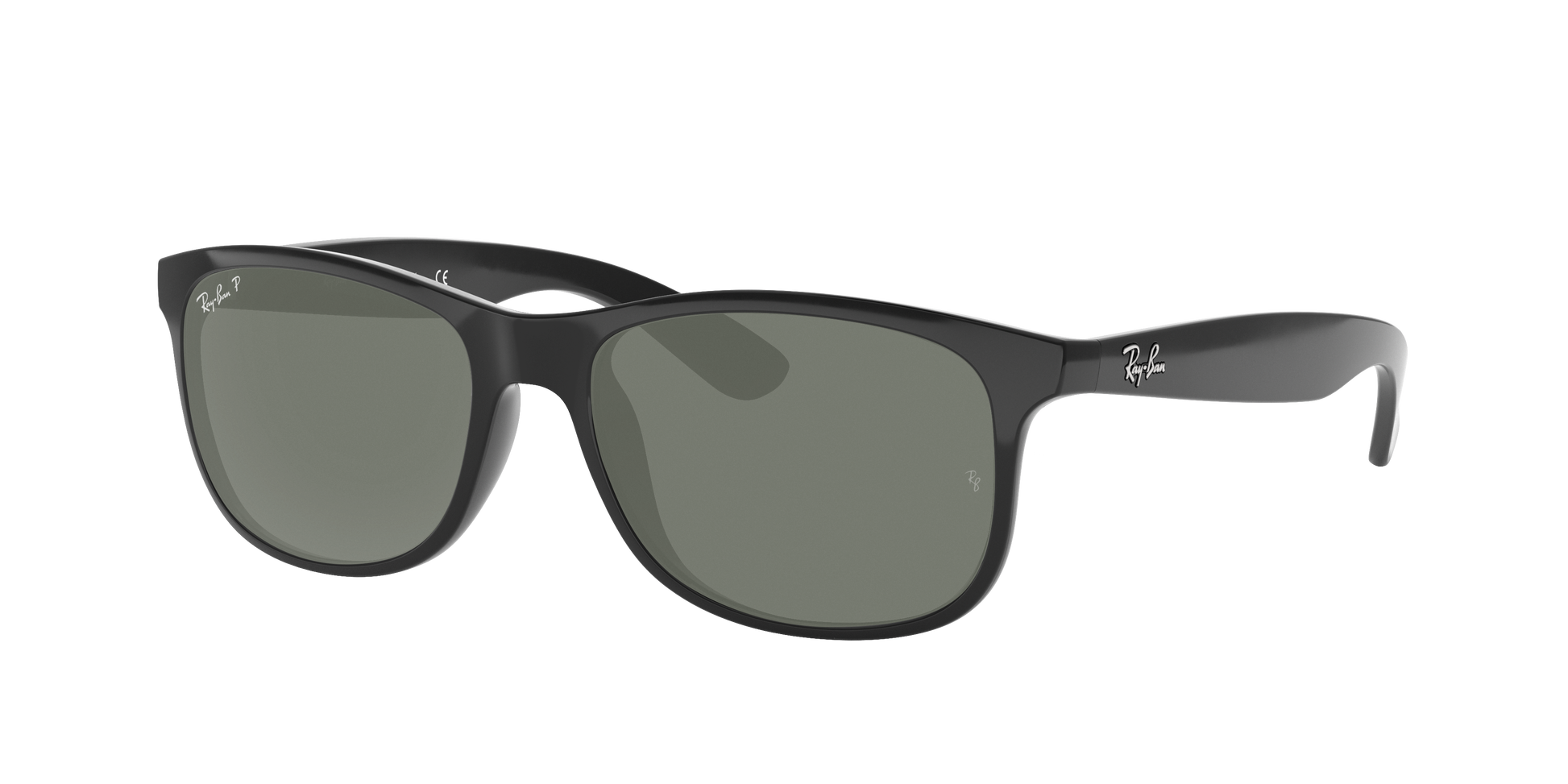 Black, Green-Polarized, Rayban
