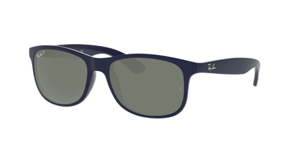 MATTE BLUE ON BLUE, Green-Polarized, Rayban