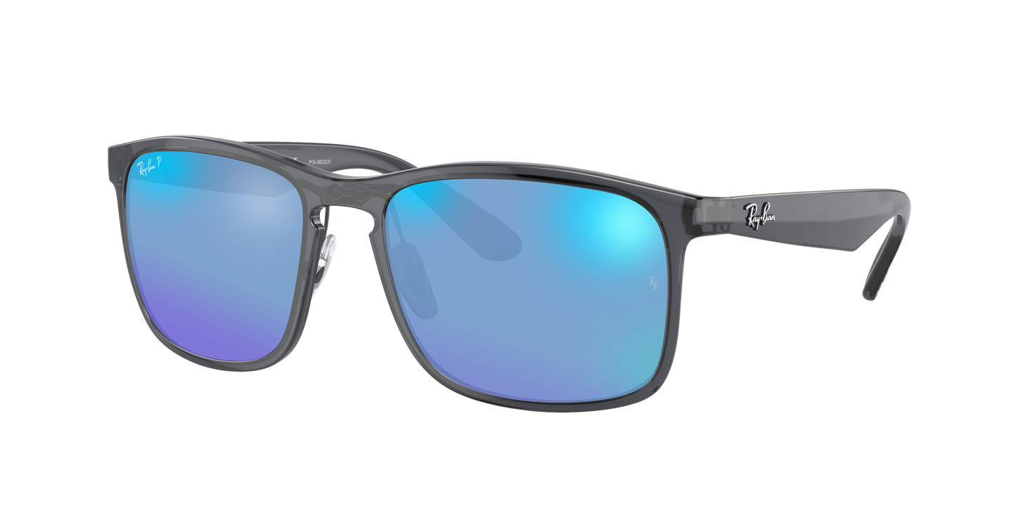 Grey, Mirrored Blue-Polarized, Rayban