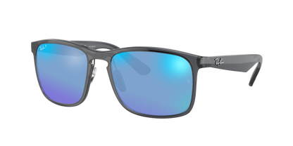 Grey, Mirrored Blue-Polarized, Rayban