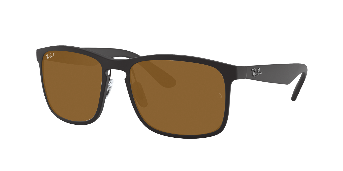 Matte Black, Brown-Polarized, Rayban