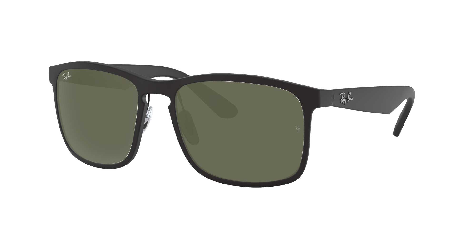 Matte Black, Green, Rayban