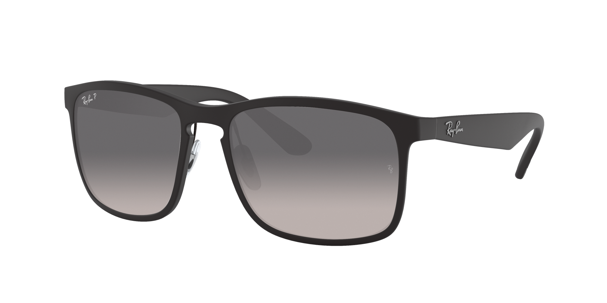 Matte Black, Grey Gradient-Polarized, Rayban