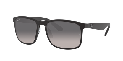 Matte Black, Grey Gradient-Polarized, Rayban