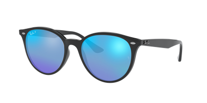 Black, Mirrored Blue-Polarized, Rayban