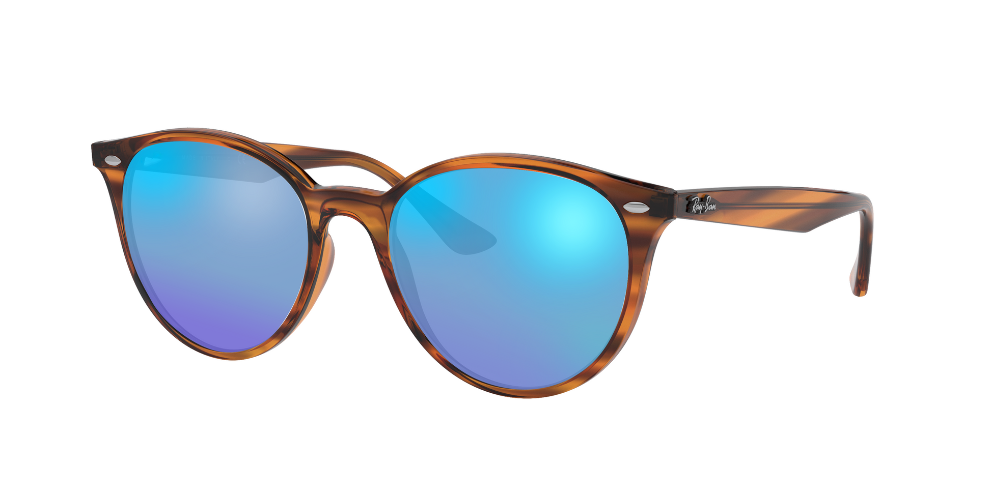 STRIPED RED HAVANA, Blue-Mirrored, Sunberryrx