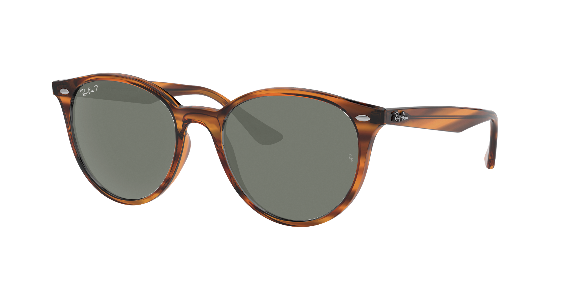 STRIPED RED HAVANA, Green-Polarized, Rayban