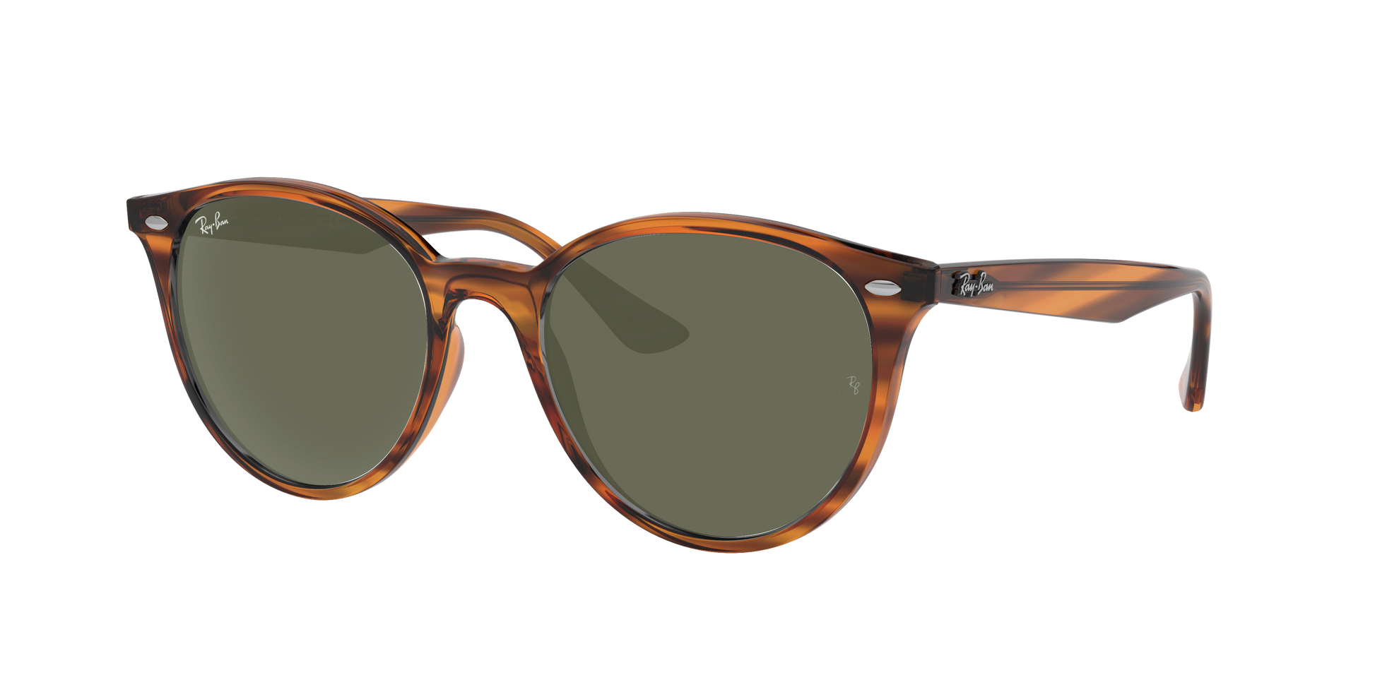 STRIPED RED HAVANA, Green, Rayban
