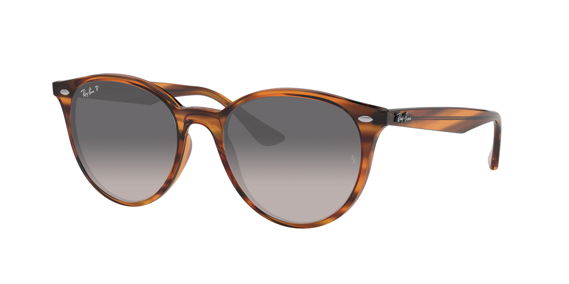 STRIPED RED HAVANA, Grey Gradient-Polarized, Rayban