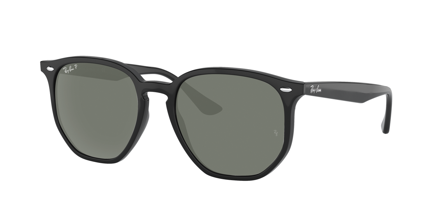 Black, Green-Polarized, Rayban