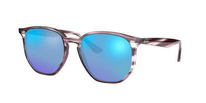 STRIPED BORDEAUX HAVANA, Blue-Mirrored, Sunberryrx