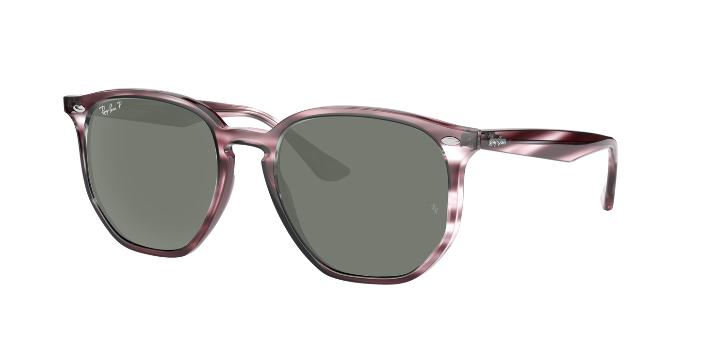 STRIPED BORDEAUX HAVANA, Green-Polarized, Rayban