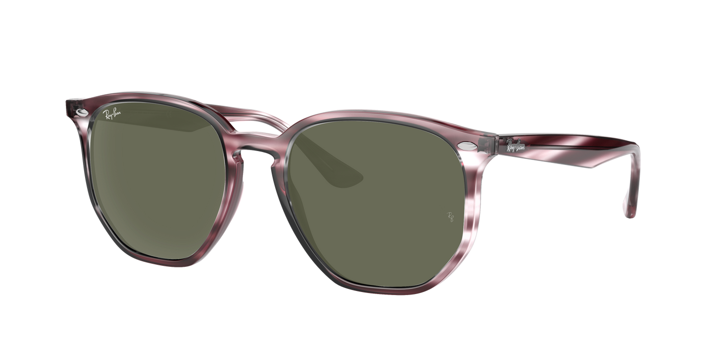 STRIPED BORDEAUX HAVANA, Green, Rayban