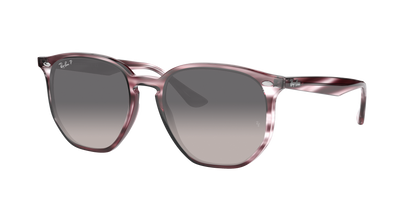 STRIPED BORDEAUX HAVANA, Grey Gradient-Polarized, Rayban