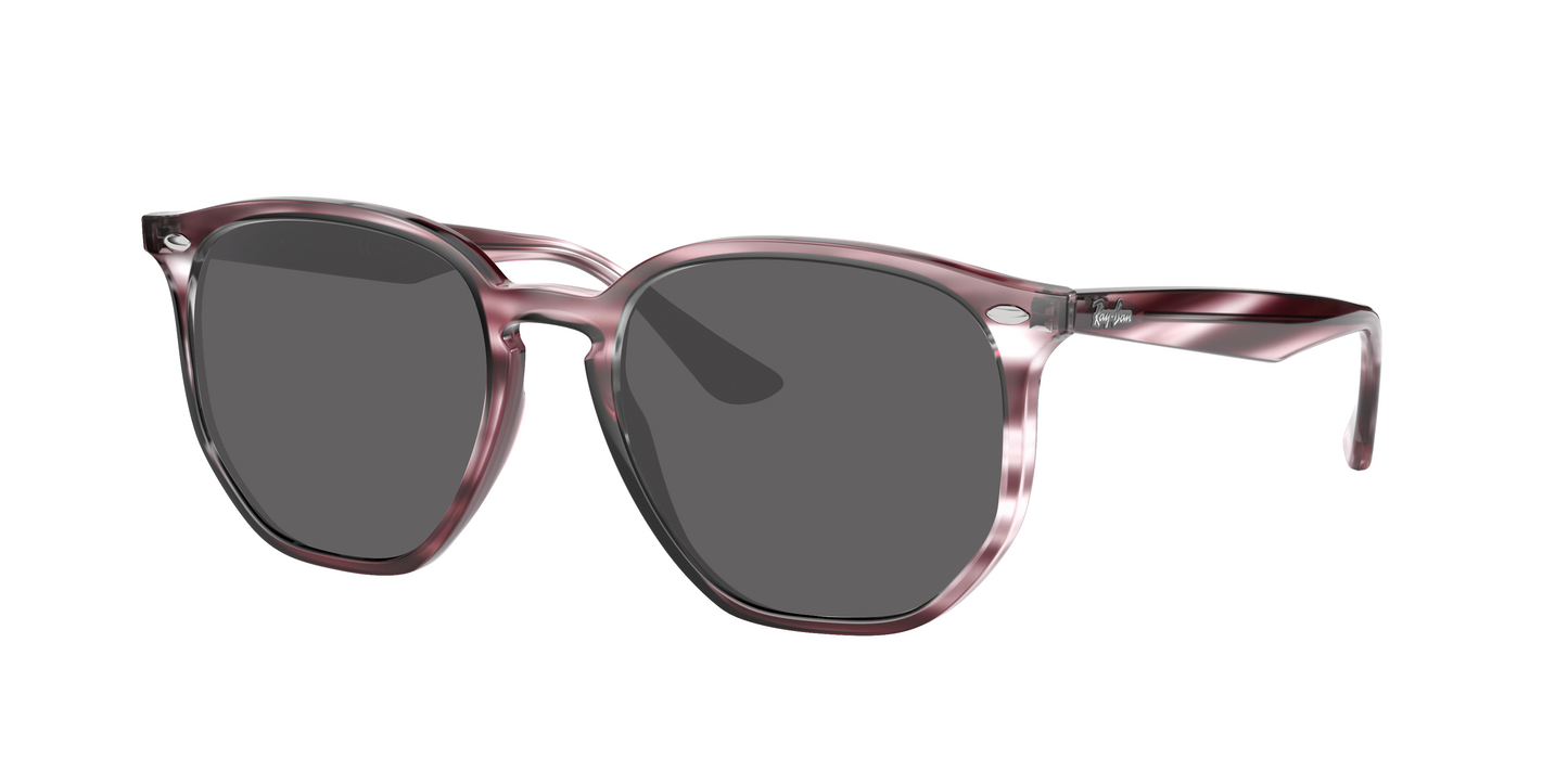 STRIPED BORDEAUX HAVANA, Grey-Polarized, Sunberryrx