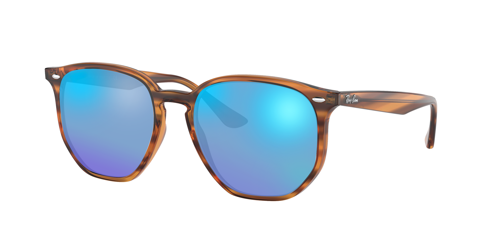 STRIPED RED HAVANA, Blue-Mirrored, Sunberryrx