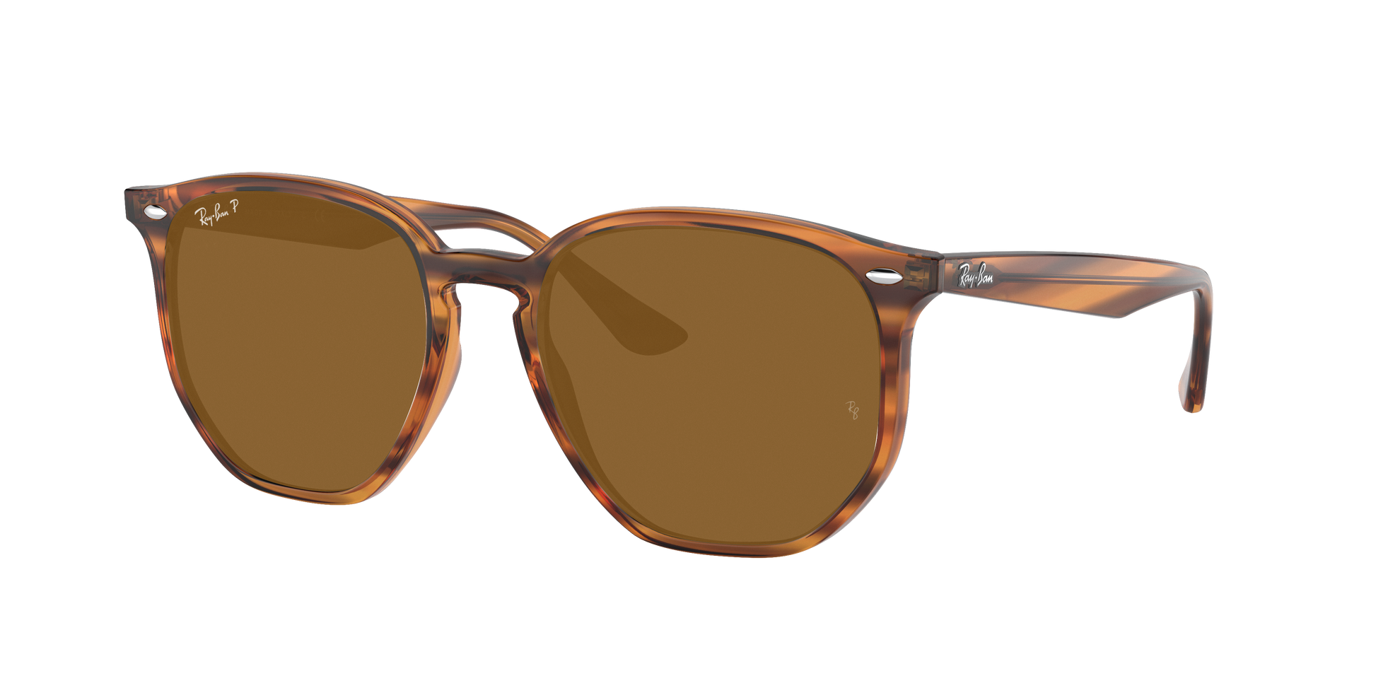 STRIPED RED HAVANA, Brown-Polarized, Rayban