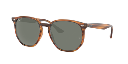 STRIPED RED HAVANA, Green-Polarized, Rayban