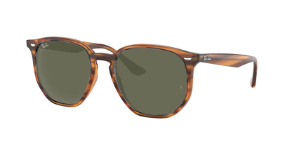 STRIPED RED HAVANA, Green, Rayban