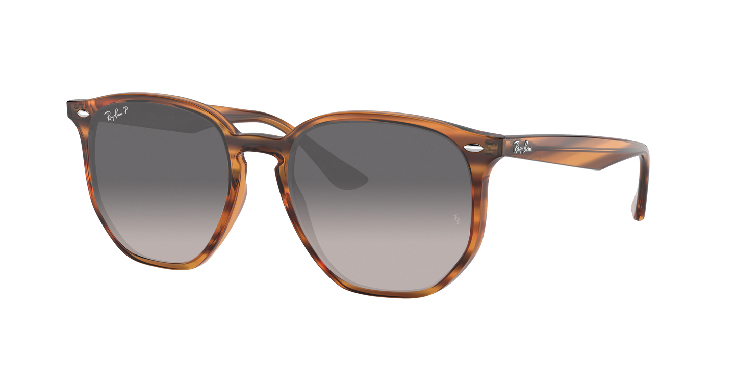 STRIPED RED HAVANA, Grey Gradient-Polarized, Rayban