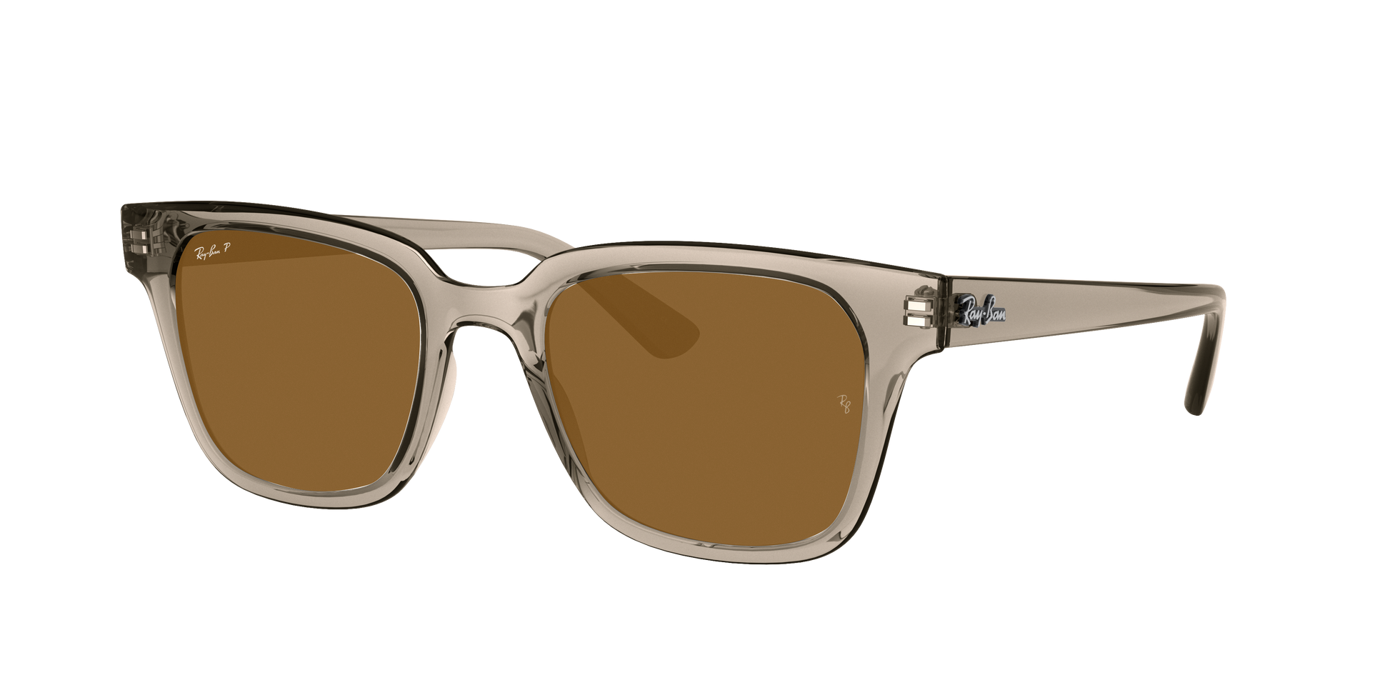 Transparent Grey, Brown-Polarized, Rayban