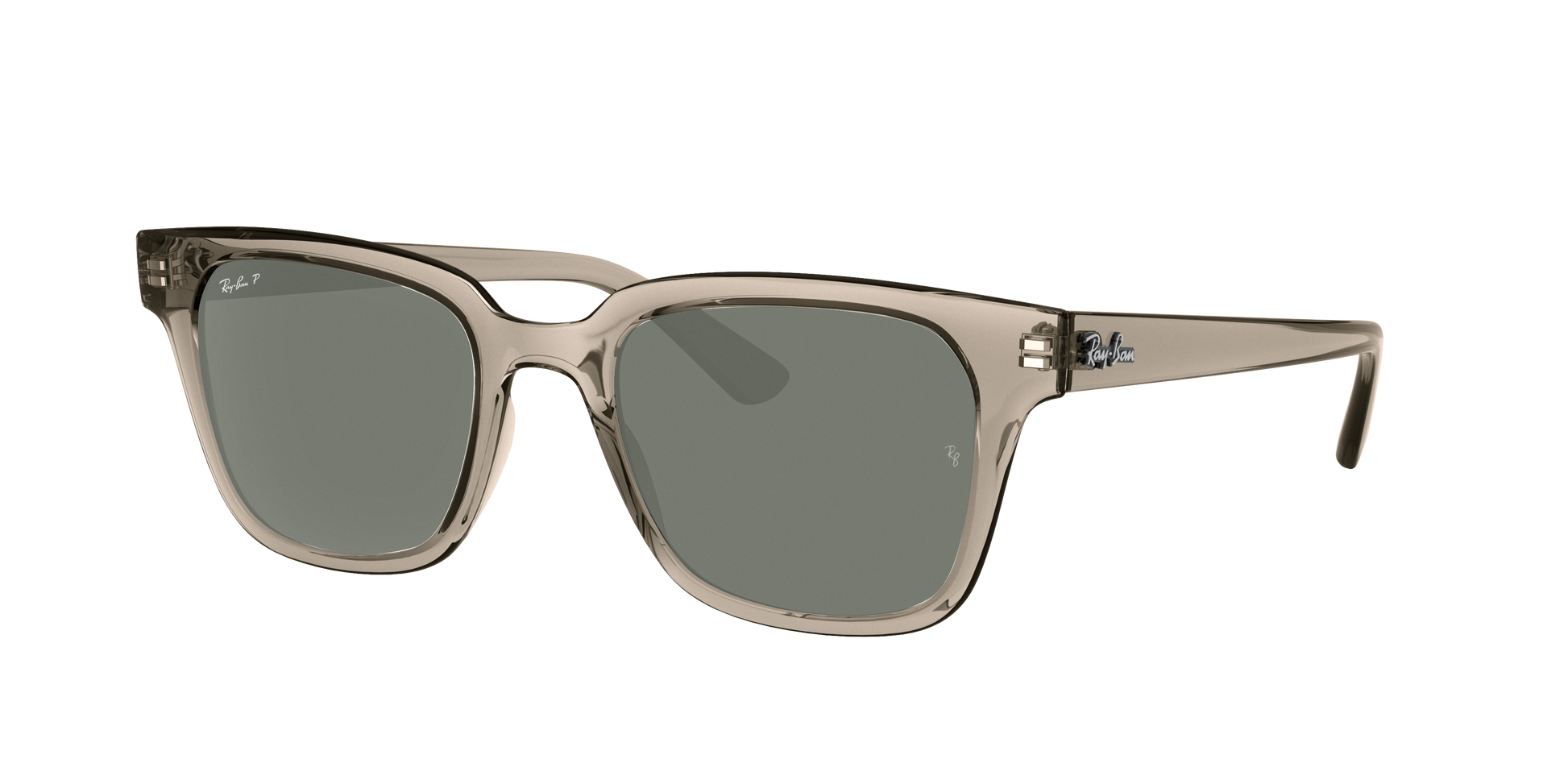 Transparent Grey, Green-Polarized, Rayban