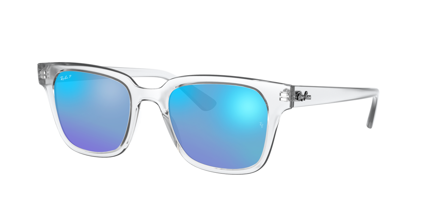 TRANSPARENT, Mirrored Blue-Polarized, Rayban