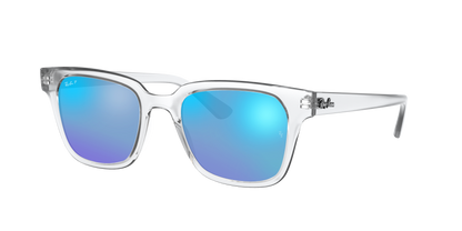 TRANSPARENT, Mirrored Blue-Polarized, Rayban