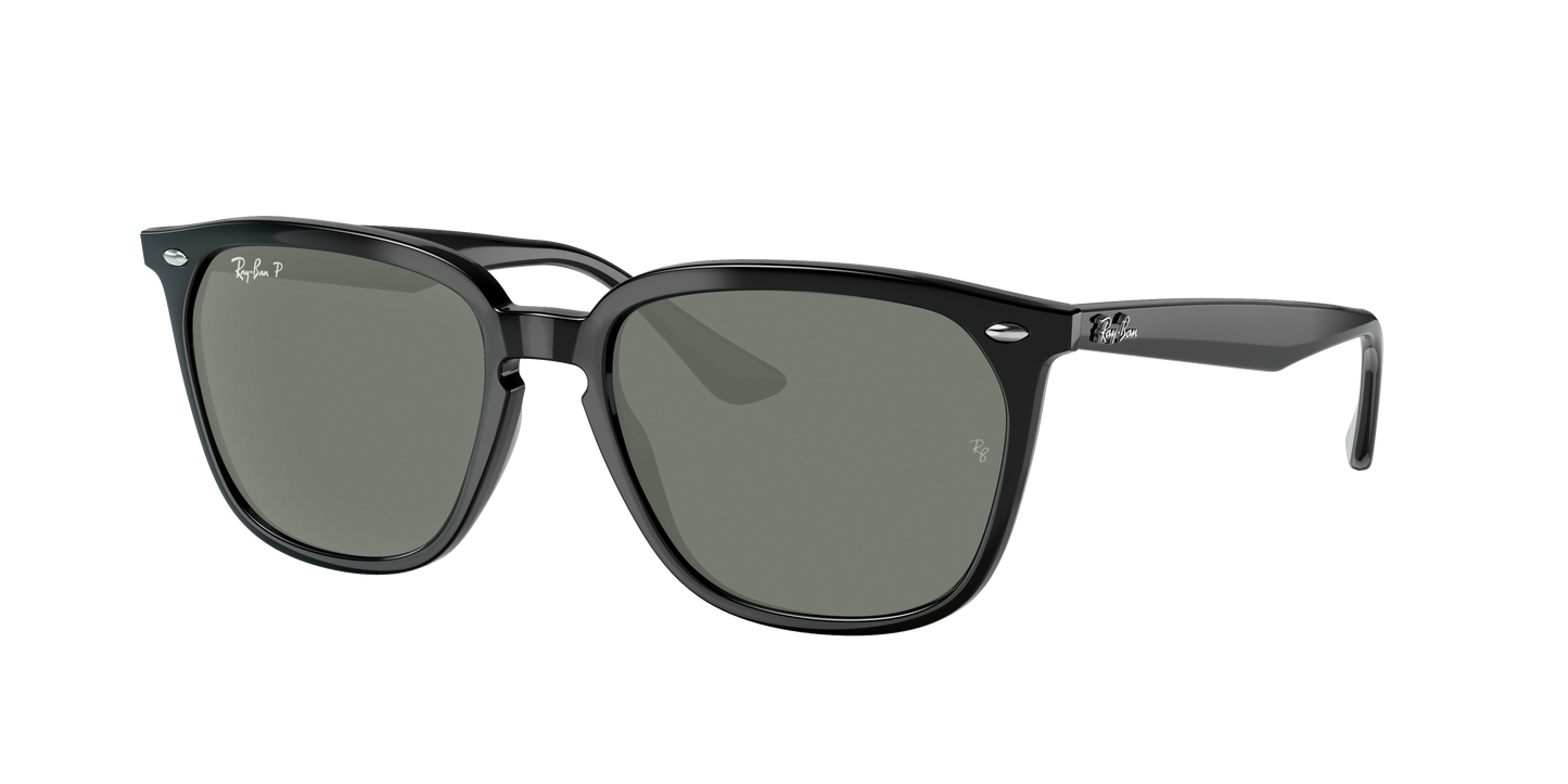 Black, Green-Polarized, Rayban