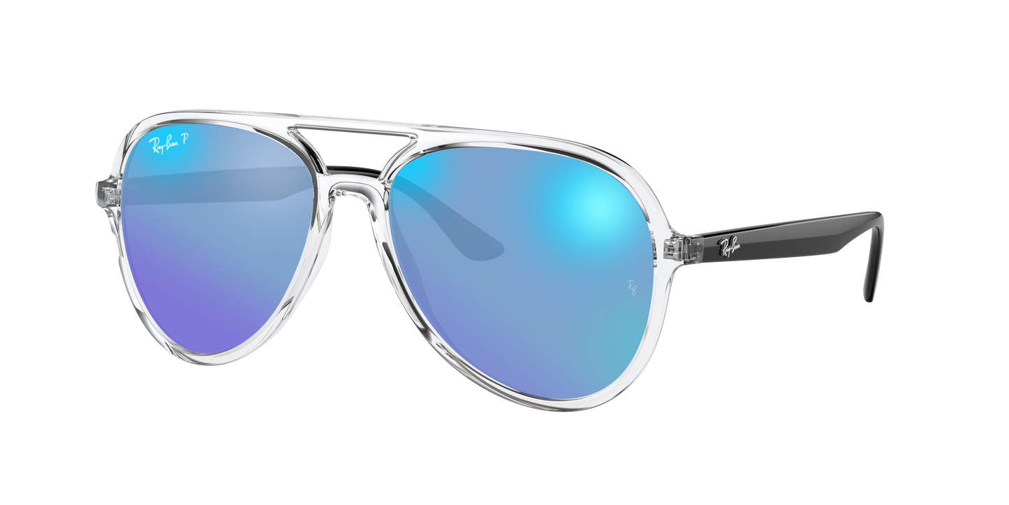 TRANSPARENT, Mirrored Blue-Polarized, Rayban
