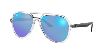 TRANSPARENT, Mirrored Blue-Polarized, Rayban