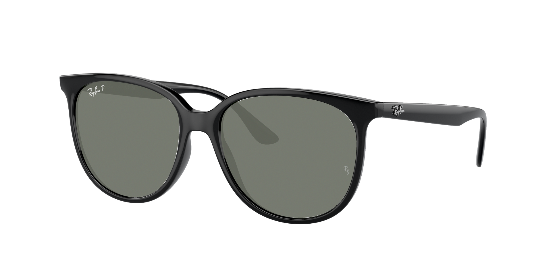 Black, Green-Polarized, Rayban