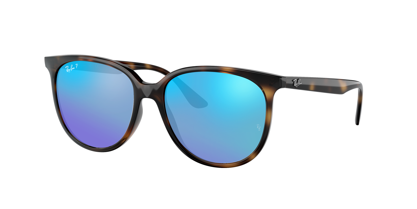 Havana, Mirrored Blue-Polarized, Rayban