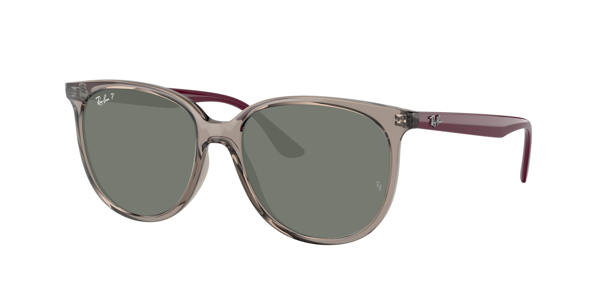 Transparent Grey, Green-Polarized, Rayban