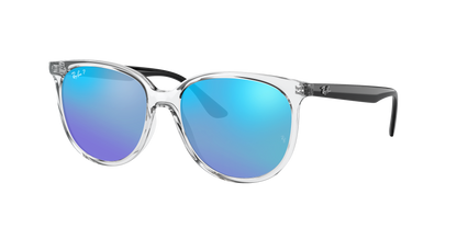 TRANSPARENT, Mirrored Blue-Polarized, Rayban