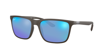 Brown, Mirrored Blue-Polarized, Rayban