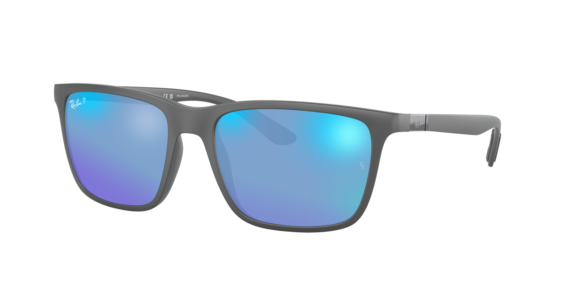 Grey, Mirrored Blue-Polarized, Rayban