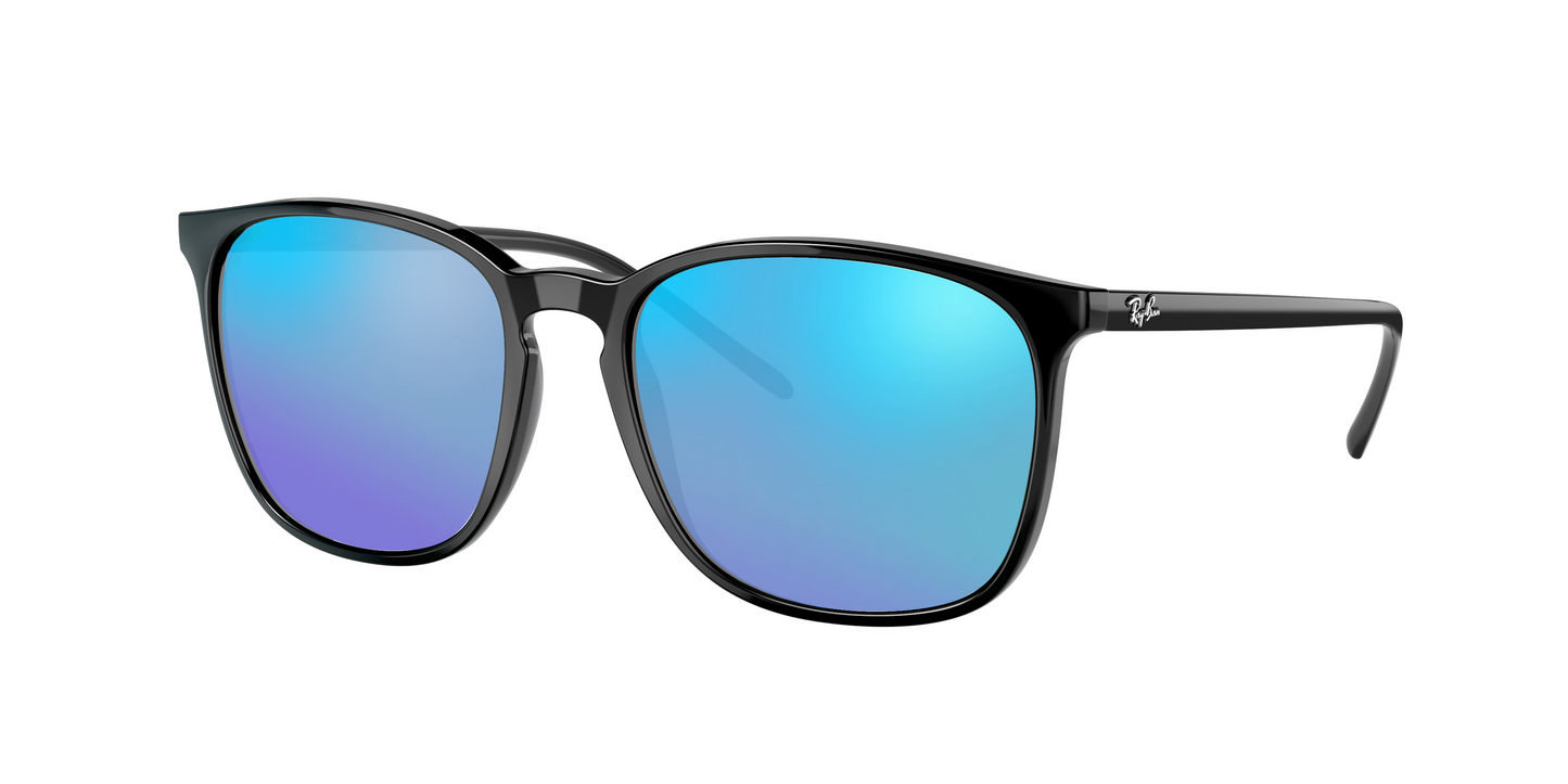 Black, Blue-Mirrored, Sunberryrx