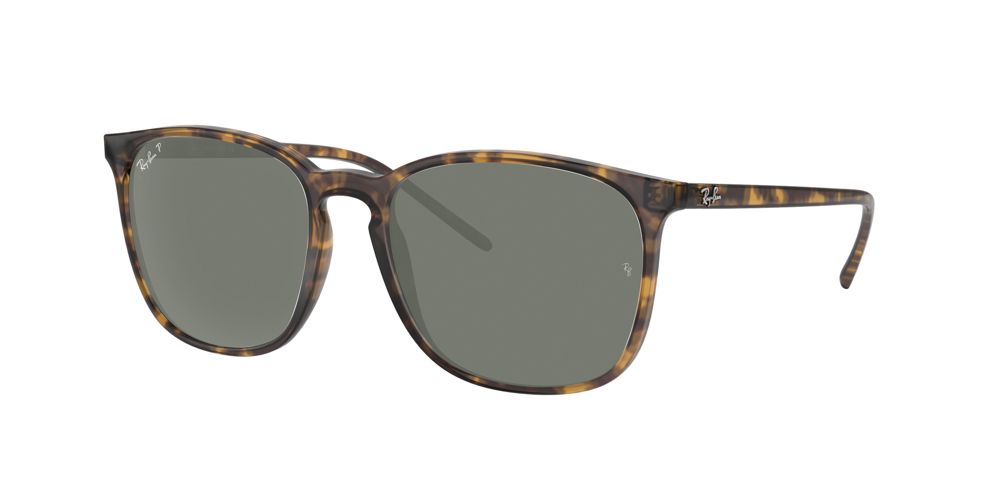 Light Havana, Green-Polarized, Rayban