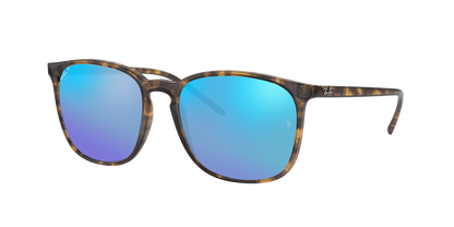 Light Havana, Mirrored Blue-Polarized, Rayban