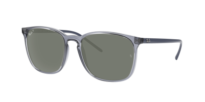 TRANSPARENT BLUE, Green-Polarized, Rayban