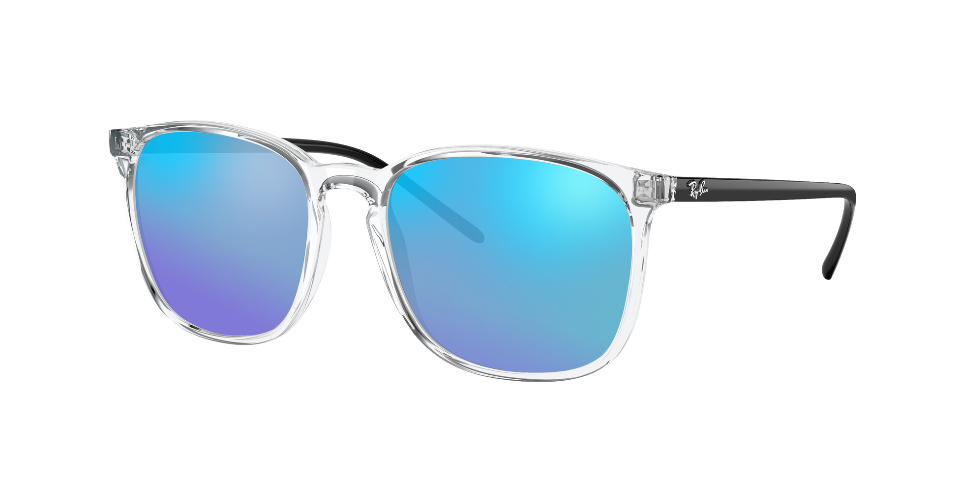 TRANSPARENT, Blue-Mirrored, Sunberryrx