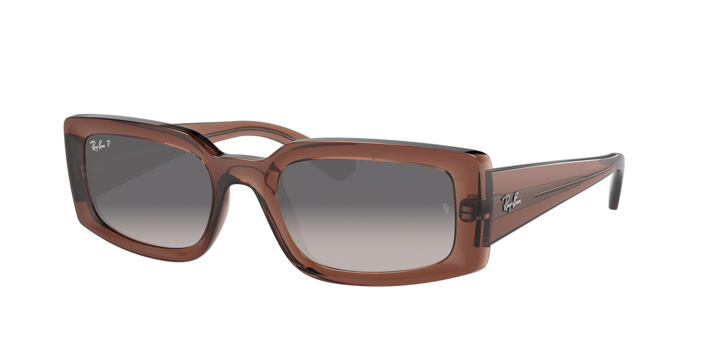 TRANSPARENT BROWN, Grey Gradient-Polarized, Rayban