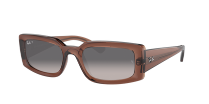 TRANSPARENT BROWN, Grey Gradient-Polarized, Rayban