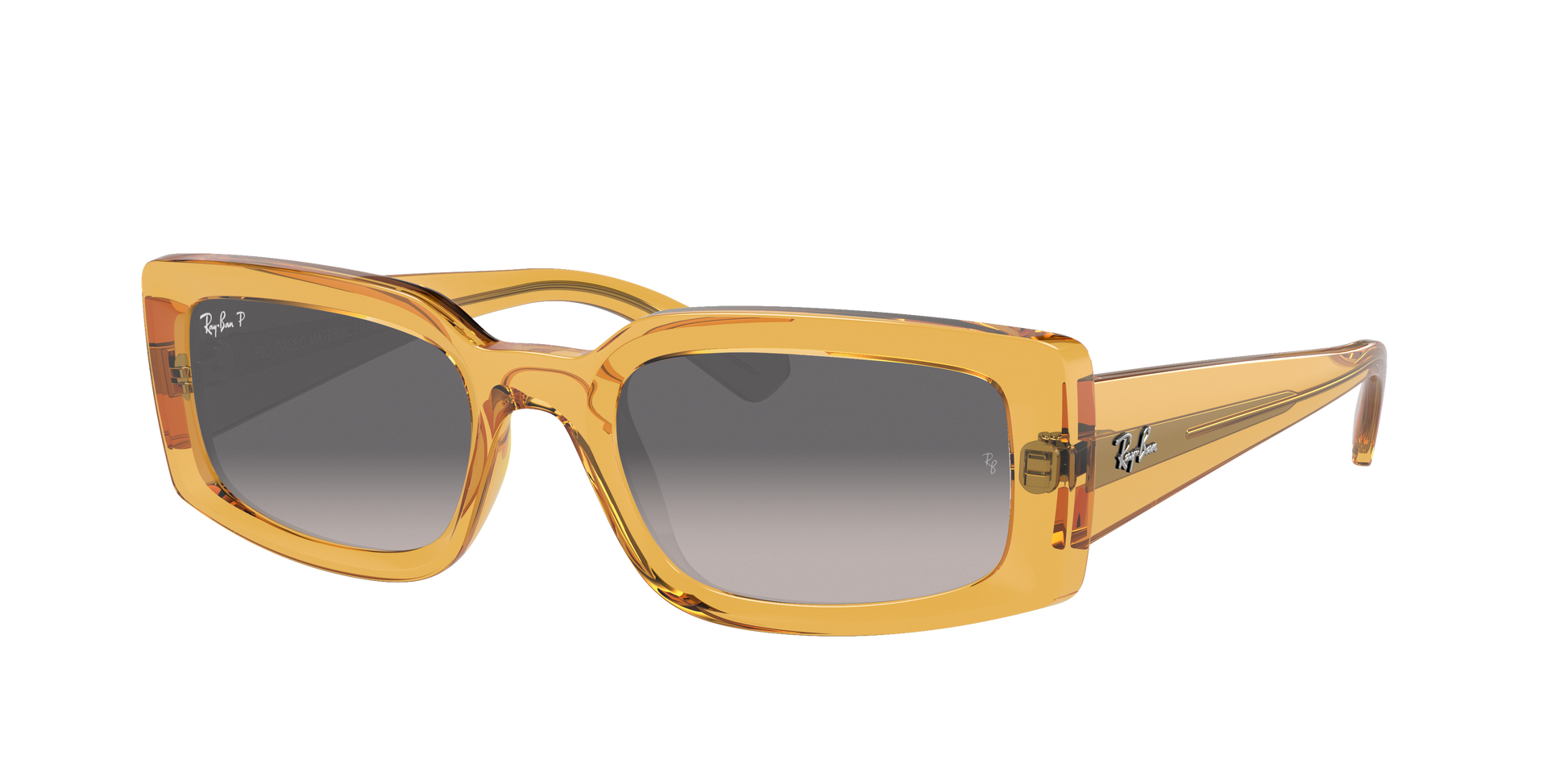 TRANSPARENT YELLOW, Grey Gradient-Polarized, Rayban
