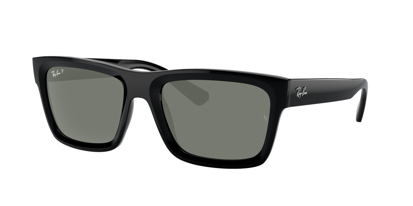 Black, Green-Polarized, Rayban