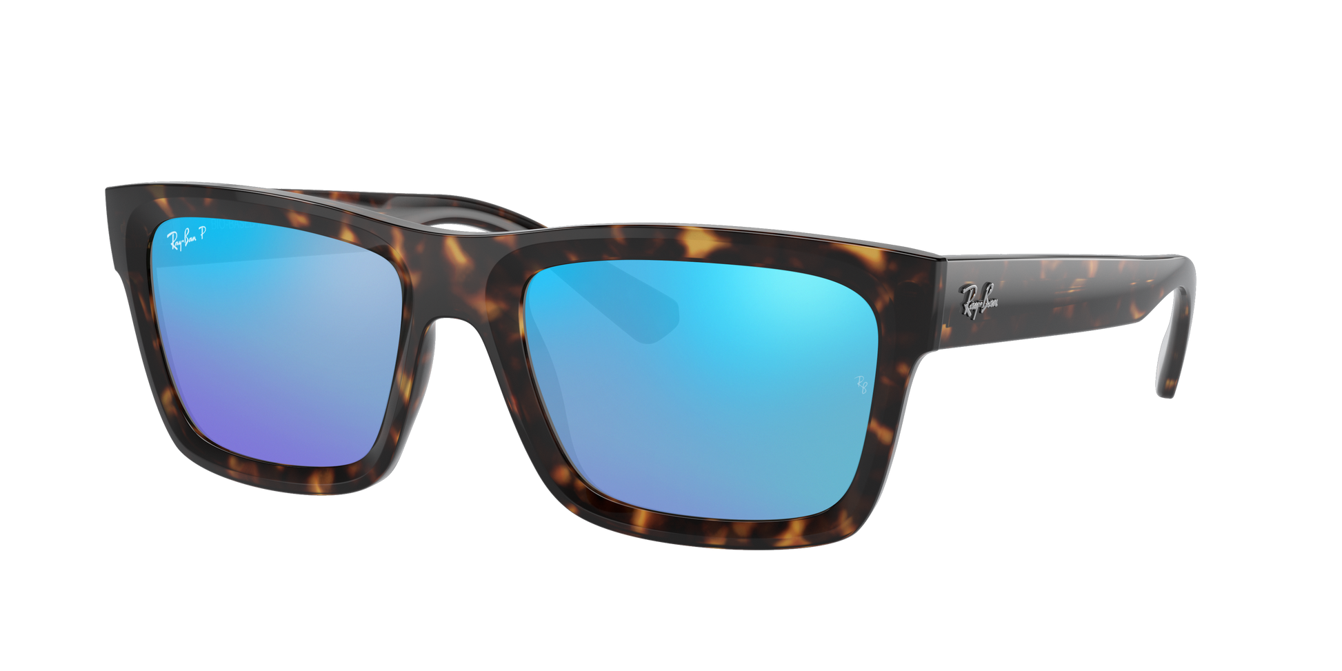 Havana, Mirrored Blue-Polarized, Rayban