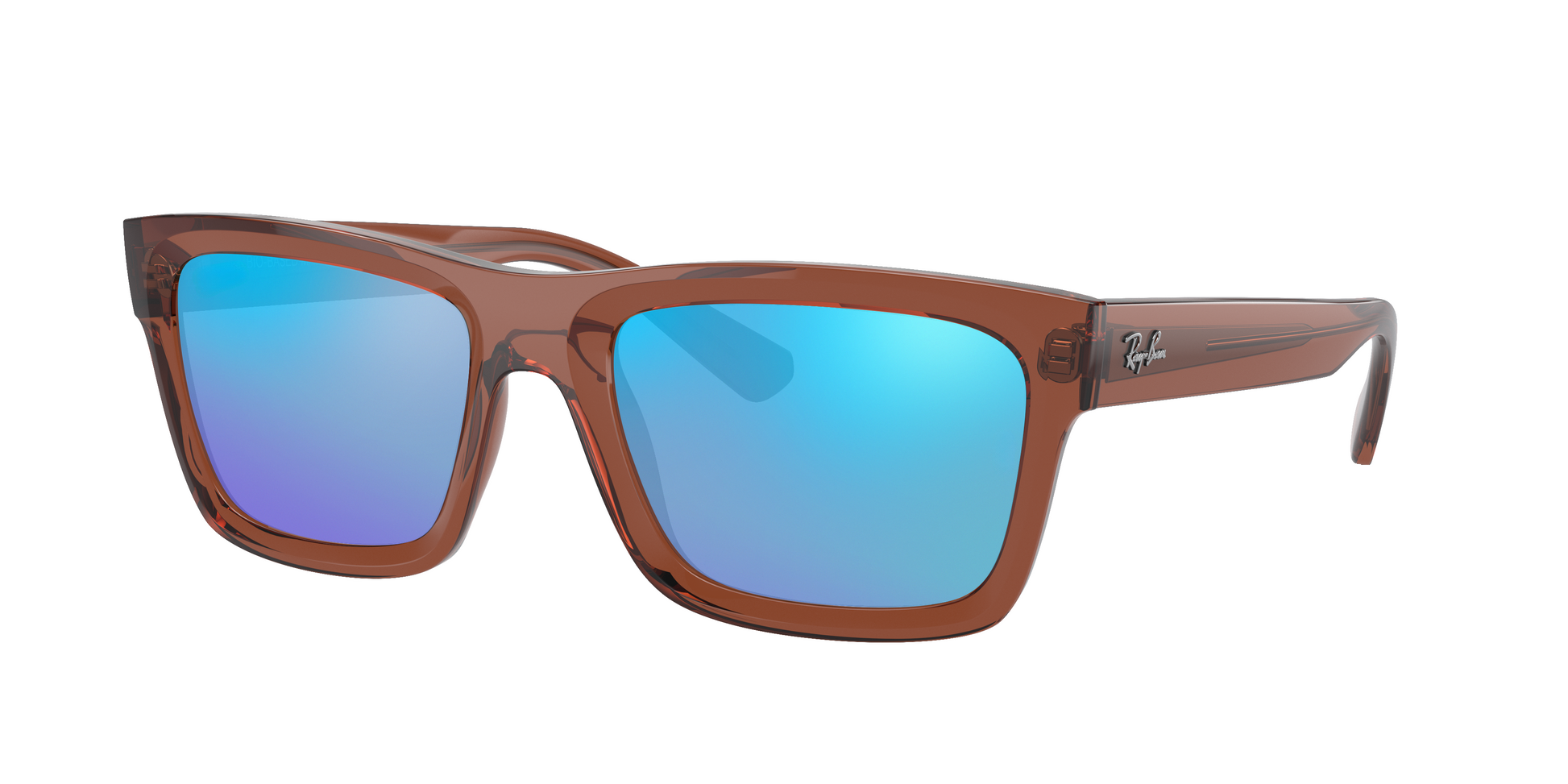 TRANSPARENT BROWN, Blue-Mirrored, Sunberryrx