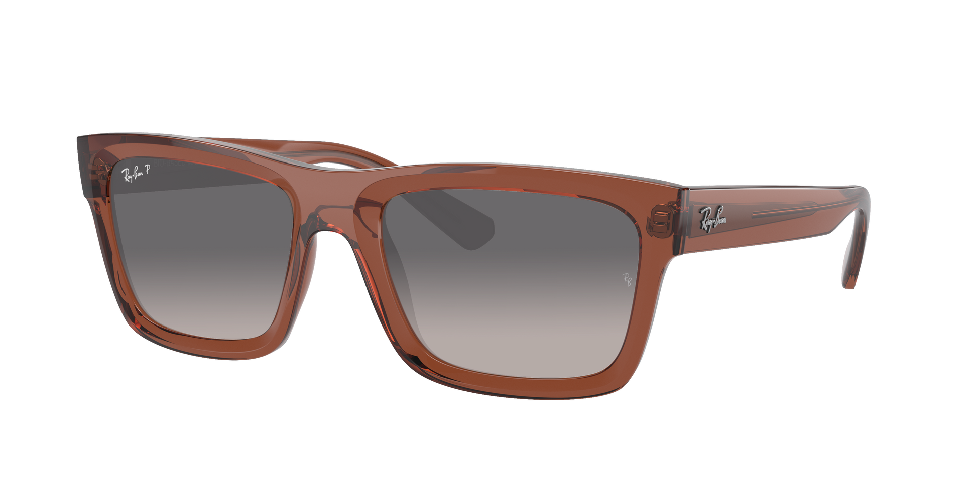 TRANSPARENT BROWN, Grey Gradient-Polarized, Rayban